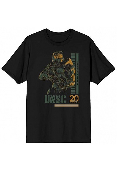 T-Shirt Halo - Master Chief Barcode (Noir)