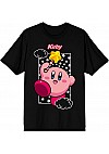 T-Shirt Kirby - Star Wand And Clouds (Noir)