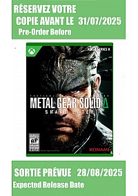 *Précommande* Metal Gear Solid Delta Snake Eater: Tactical Edition / Xbox Series X