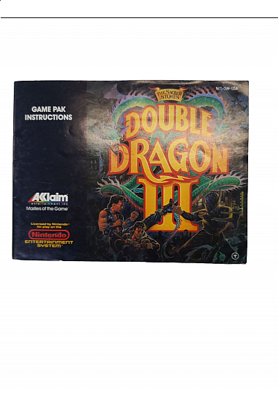 Livret NES-3W-USA Double Dragon III NES