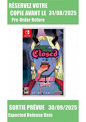 *Précommande* Sorry We're Closed Premium Edition / Switch