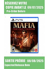 *Précommande* Mafia The Old Country / PS5