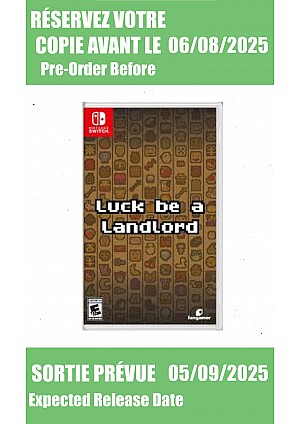 *Précommande* Luck Be A Landlord / Switch