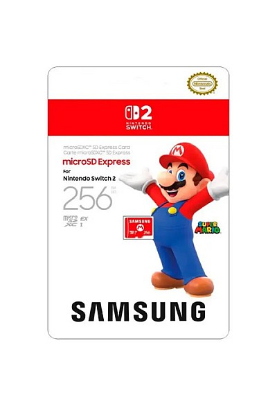 Carte MicroSD Express Pour Nintendo Switch 2 Par Samsung - 256 GB