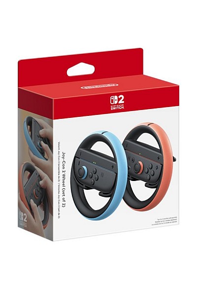 Volants Joy-Con 2 Pour Nintendo Switch 2 Officiel Nintendo (Ensemble De 2) - Bleu et Rouge