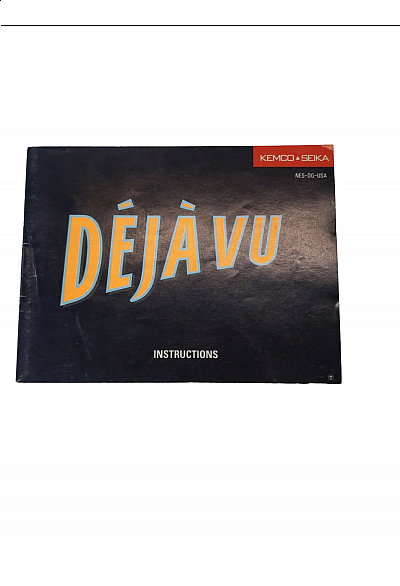 Livret NES-DG-USA Deja Vu NES