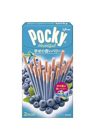 Bâton de Biscuits Pocky par Glico - Bleuet 54.6g