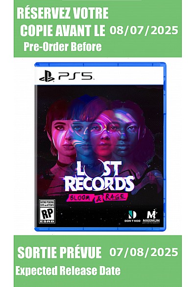 *Précommande* Lost Records Bloom & Rage/PS5