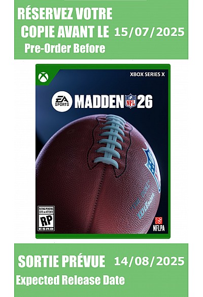 *Précommande* Madden 26/Xbox Series X