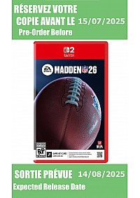 *Précommande* Madden 26 (Game Key)/Switch 2