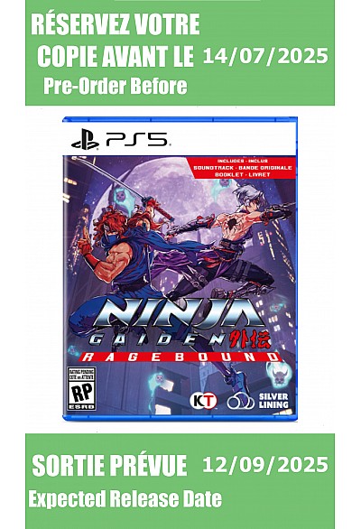 *Précommande* Ninja Gaiden Ragebound/PS5