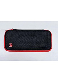 Étui De Transport Rigide Pour Nintendo Switch Par Biogenik - Noire Et Rouge