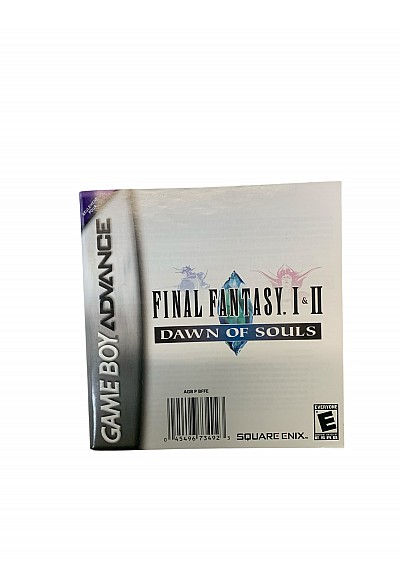 Livret AGB P BFFE Final Fantasy 1&2 Dawn Of Souls GBA