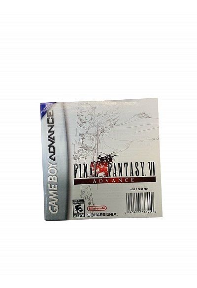 Livret AGB P BZ61 CDF Final Fantasy VI Advance GBA
