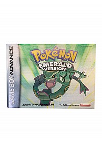 Livret AGB-BPEE-USA Pokemon Emerald GBA