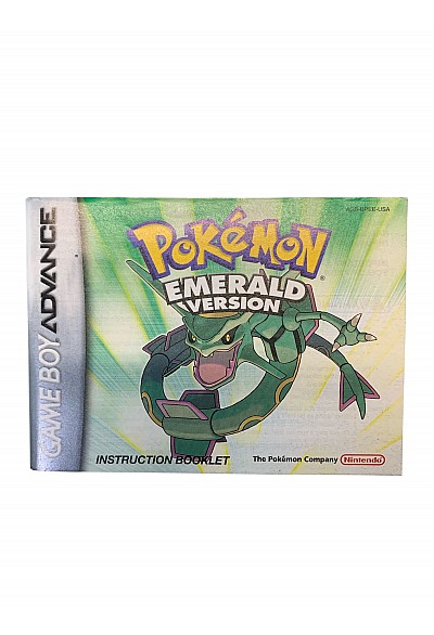 Livret AGB-BPEE-USA Pokemon Emerald GBA