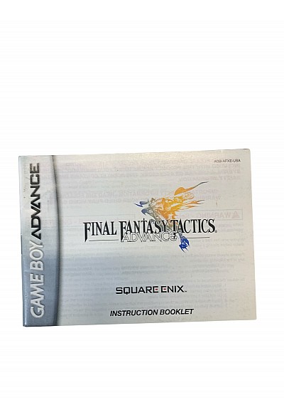 Livret AGB-AFXE-USA Final Fantasy Tactics Advance GBA