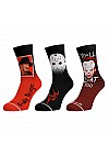 Ensemble De 3 Paires De Chaussettes Par Bioworld - Jason, Freddy, It