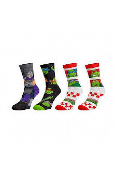 Ensemble De 3 Paires De Chaussettes Par Bioworld - Teenage Mutant Ninja Turtle