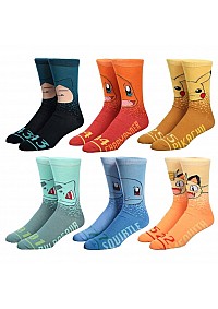 Ensemble 6 Paires De Chaussettes Par Bioworld - Pokemon