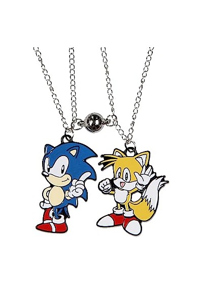 Ensemble De 2 Collier Sonic Par Bioworld - Sonic Et Tails