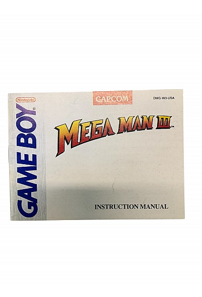 Livret DMG-W3-USA Mega Man III Game Boy