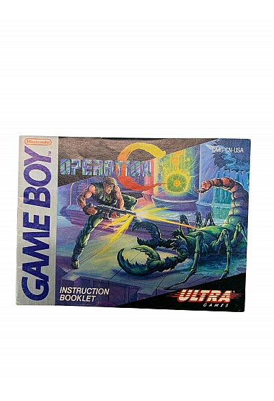 Livret DMG-CN-USA Operation C Game Boy