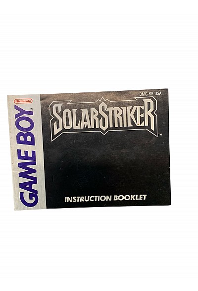 Livret DMG-SS-USA SolarStriker Game Boy