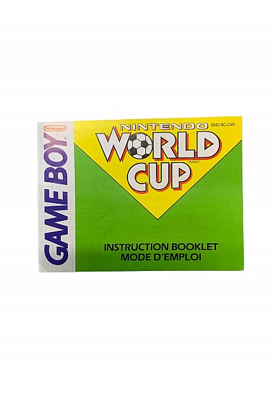 Livret DMG-NC-CAN Nintendo World Cup Game Boy