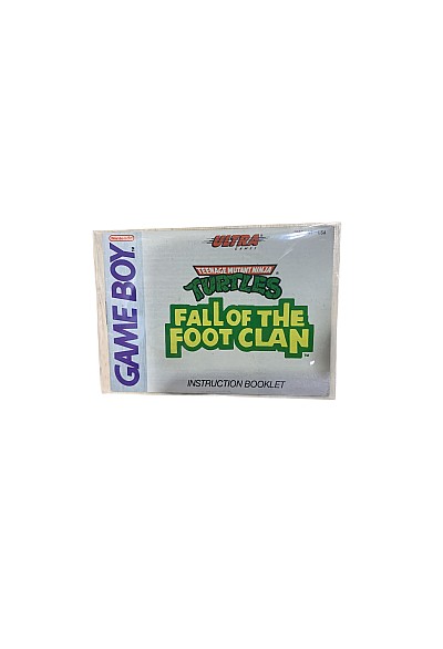 Livret DMG-NT-USA Teenage Mutant Ninja Turtles Fall Of The Foot Clan Game Boy