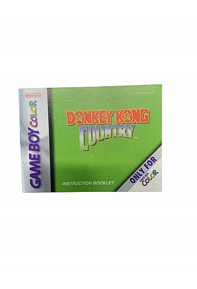 Livret CGB-BDDE-USA-1 Donkey Kong Country GBA