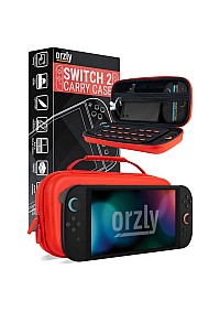 Étui de Transport Rigide pour Nintendo Switch 2 Par Orzly - Rouge