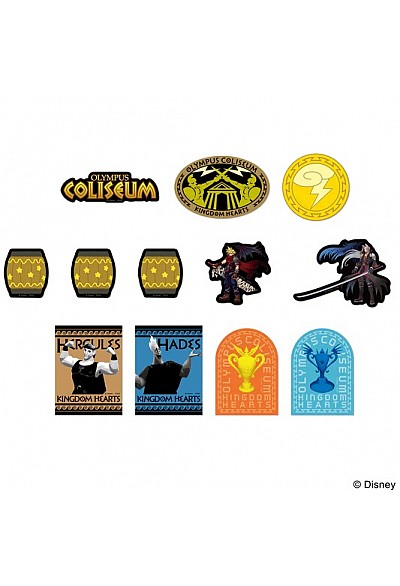 Ensemble De Dix Autocollants Style Travel Sticker Kingdom Heart- Olympus Coliseum
