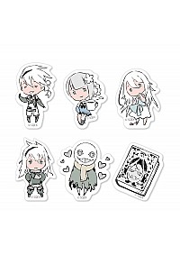 Ensemble de 6 Autocollant Nier Replicant Par Square Enix