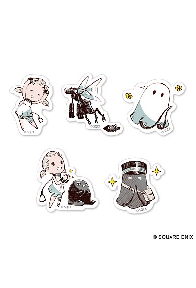 Ensemble de 5 Autocollant Nier Reincarnation Par Square Enix