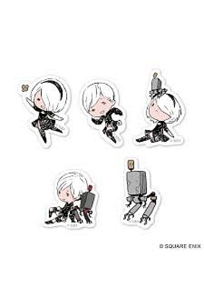 Ensemble de 5 Autocollant Nier Automata Par Square Enix