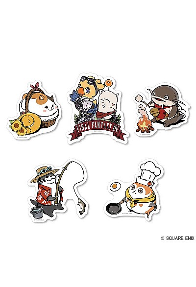 Ensemble De 5 Autocollants Style Travel Sticker Final Fantasy XIV