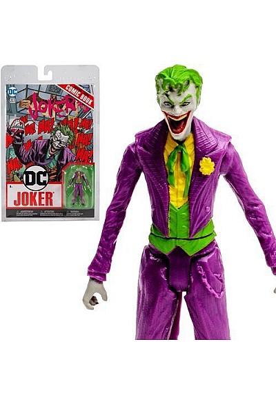 Ensemble Bande-Dessinée (Anglais) Et Figurine DC Par McFarlane - Joker 7.6 CM