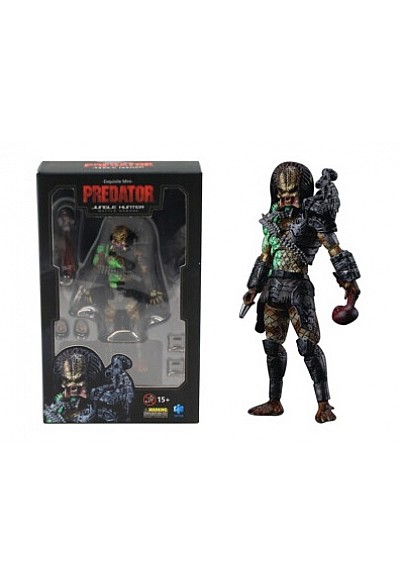 Figurine Predator Par Hiya Toys - Battle Damaged Jungle Hunter 11.4 CM