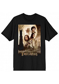 T-Shirt Lord Of The Ring Par Bioworld - The Two Tower (Noir)