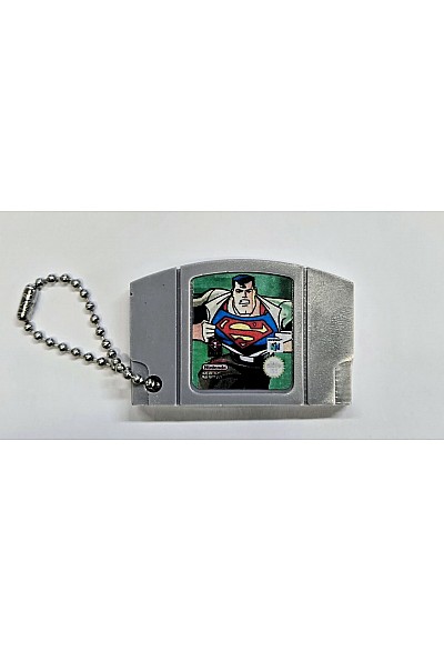 Porte-Clé Mini-Cartouche de N64 Par Chinook Crafts - Superman 64