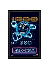 Affiche Encadrée Pac-Man - Neon 1980