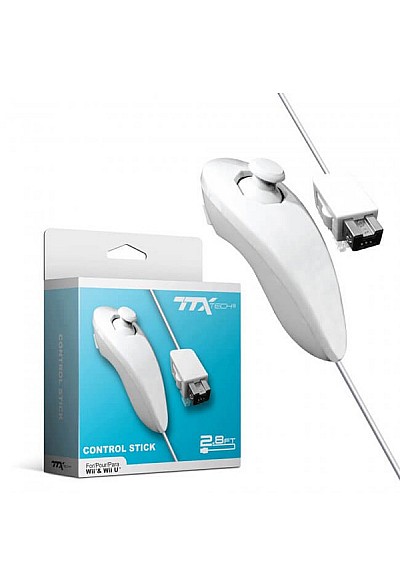 Manette Nunchuk Pour Wii / Wii U Par TTX Tech - Blanc