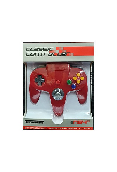 Manette Nintendo 64 / N64 Par Teknogame - Rouge
