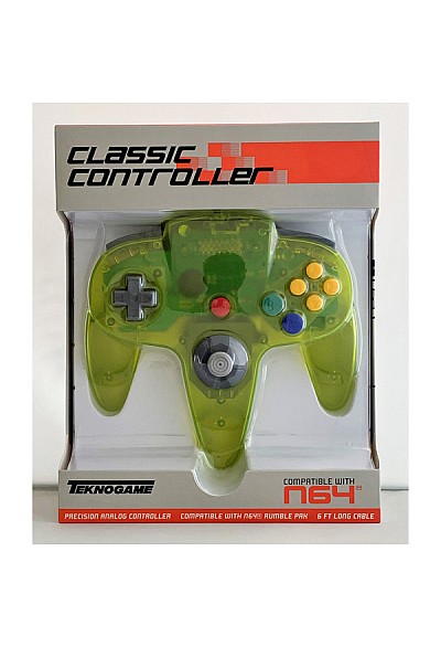 Manette Nintendo 64 / N64 Par Teknogame - Vert Extreme