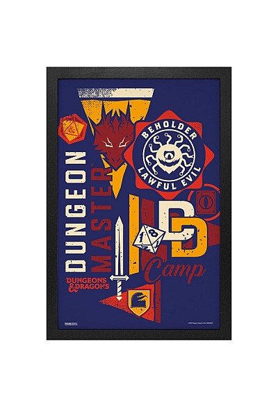 Affiche Encadrée Donjons Et Dragons  - Dungeon Master Camp