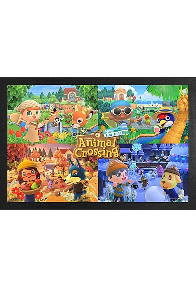 Affiche Encadrée Animal Crossing New Horizons Par Pyramid - Quatre Saisons