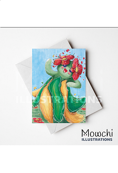 Carte de Souhait Non Lettrée Par Mowchi - Bellassom