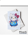 Carte de Souhait Non Lettrée Par Mowchi - HelloKitty