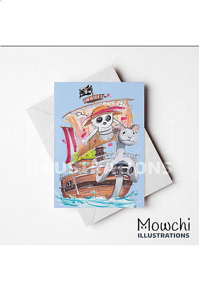 Carte de Souhait Non Lettrée Par Mowchi - Merry